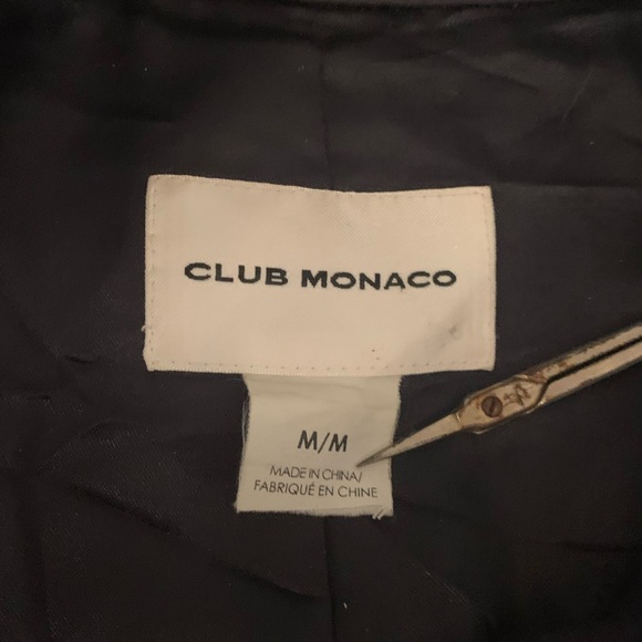 Club Monaco Dark Navy Trench Coat - Picture 2 of 11